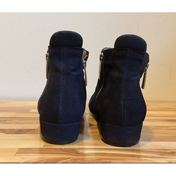 Russell & Bromley Navy Suede Ankle Boot dark blue suede size 41 Spain design lux - Picture 2 of 16